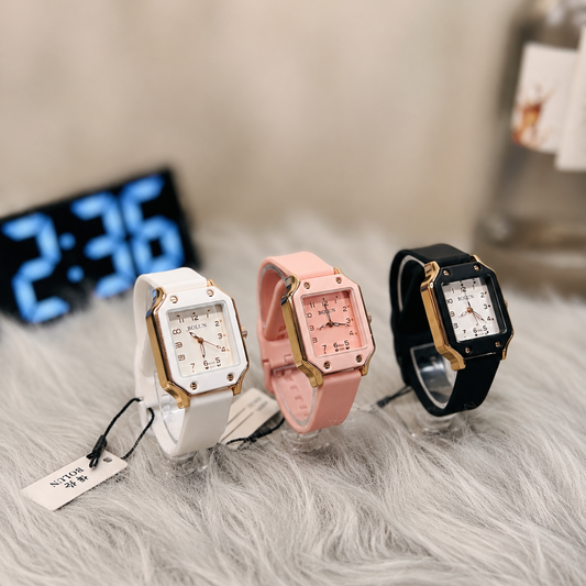 STYLISH Ladies Silicon Strap Watch