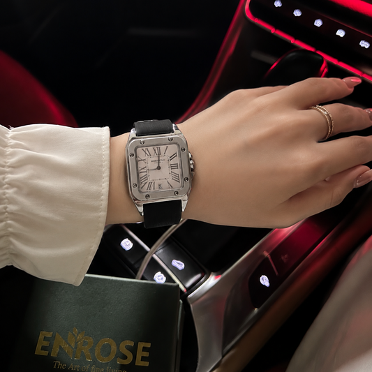 PREMIUM Stainless Steel Ladies Square Watch